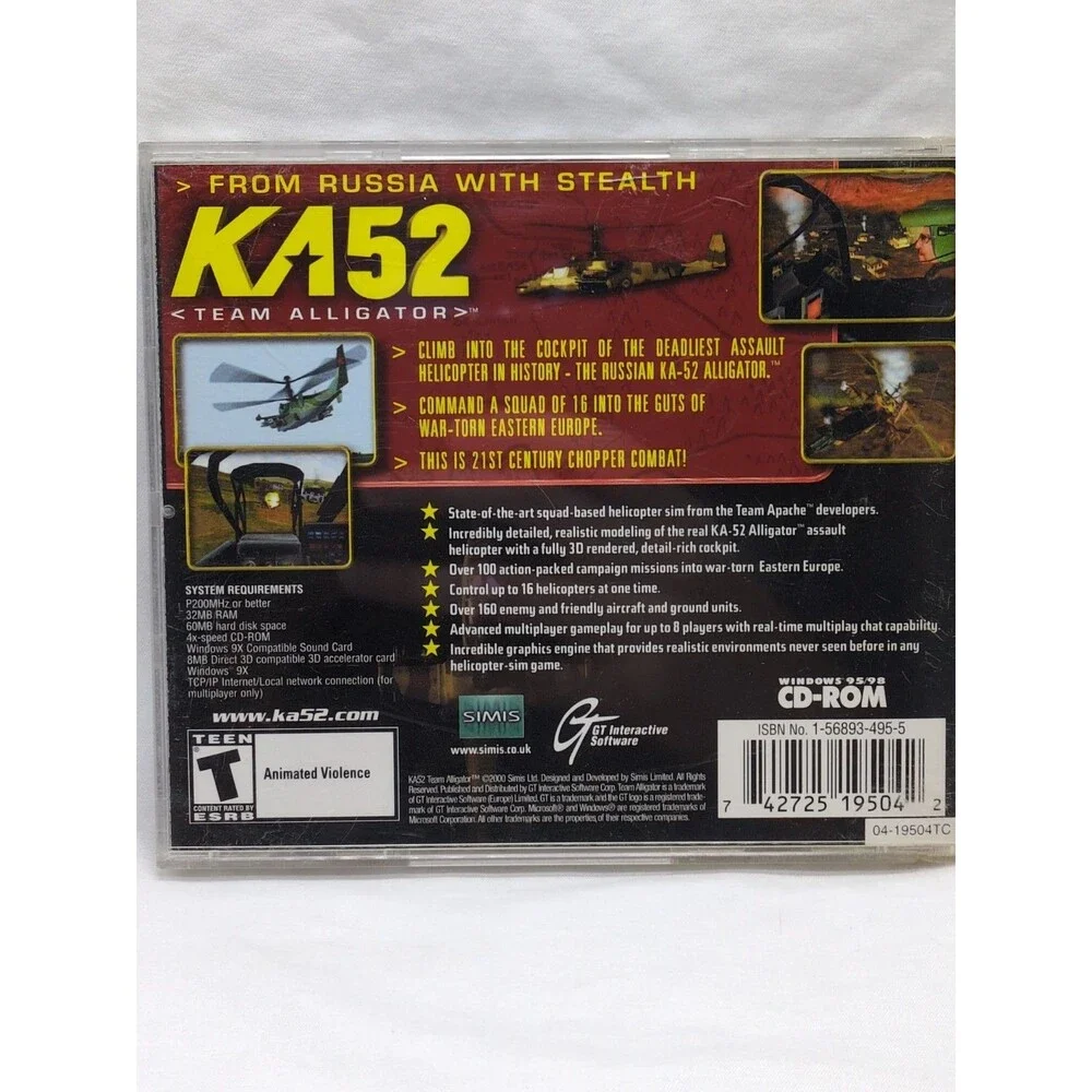 KA52 Team Alligator PC Video Game